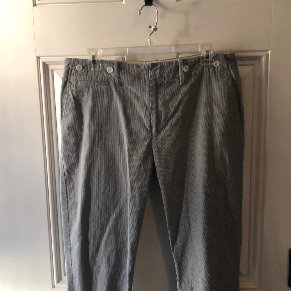 Ralph Lauren Rugby Striped Cropped Pants
